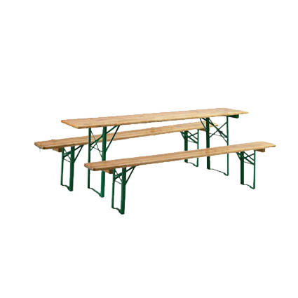 Table et bancs pliants