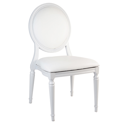 fauteuil medaillon blanc