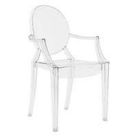 Fauteuil transparent Louis