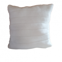 Coussin fourrure blanc 