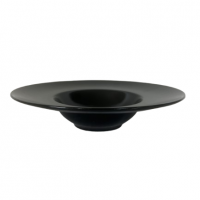 Assiette creuse black ailée