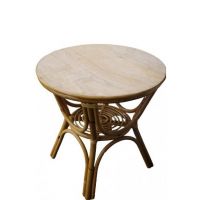Grande table rotin tchanqué Diam 70 