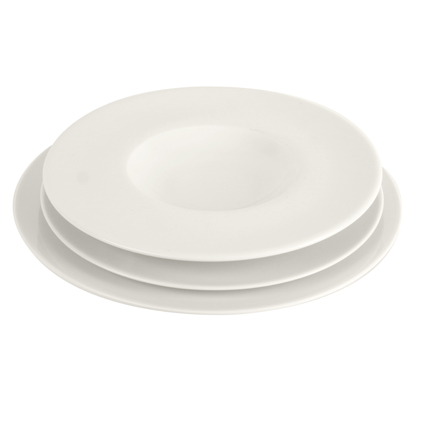 Assiette porcelaine blanche gastronomie