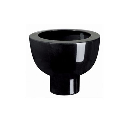 Cache pot sur pied noir