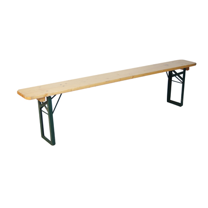 Banc en bois pliant pieds métal