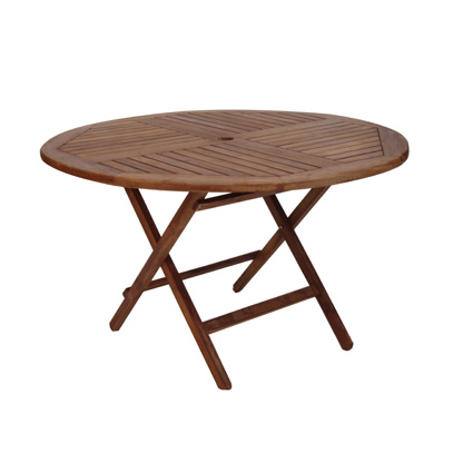 Table bois ronde en teck