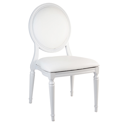 Chaise médaillon blanche