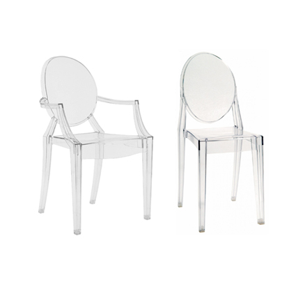 Chaise Victoria et fauteuil Louis