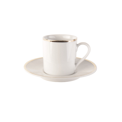 Tasse à café filet or