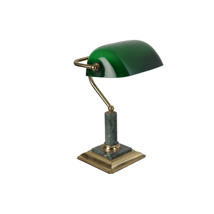 Lampe abat jour vert