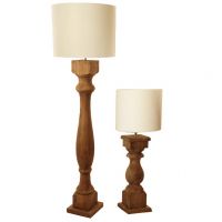 Lampadaire antique et lampe abat jour blanc coquille d'oeuf