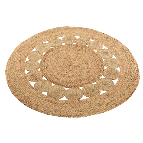 Tapis rond jûte 