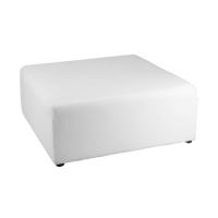 Pouf cuir blanc 100*100cm