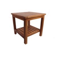 Table basse bois teck carrée