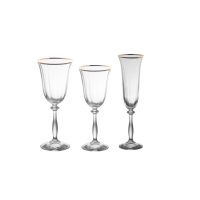 Verres Venise filet or 