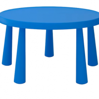 Table baby bleue 