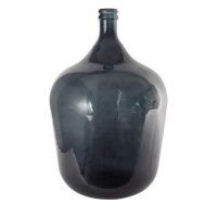 Vase bouteille noire 