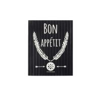 Plaque métal Bon Appétit