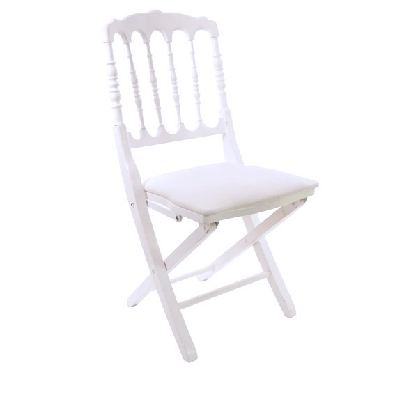 Chaise Napoléon pliante blanche